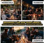Neandertaler Feuer Hainbuchen-Kaminholz 25 cm – 500 kg auf Palette – Bild 3
